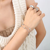 Stainless Steel Hearts Charms Bracelets for Women