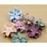 Fabric Flowers Hair Jewelry DIY Floral Patch Sticker Craft
