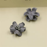 Fabric Flowers Hair Jewelry DIY Floral Patch Sticker Craft