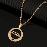 DIY Private Stainless Steel Necklaces Heart Charm Necklace