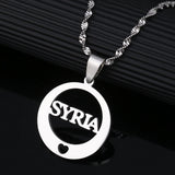 DIY Private Stainless Steel Necklaces Heart Charm Necklace