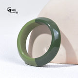 Geometric Circle Acrylic Bangle for Women Wide