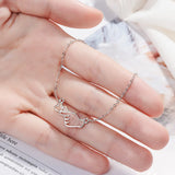 Love Heart Bracelet Silver Bracelet For Women Girl Gift