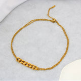 Minimalism Cuban Stainless Steel Necklace For Women Jewelry