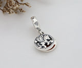Enamel Flying Horse Silver Pendant Charm Bracelet