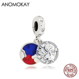Enamel Flying Horse Silver Pendant Charm Bracelet