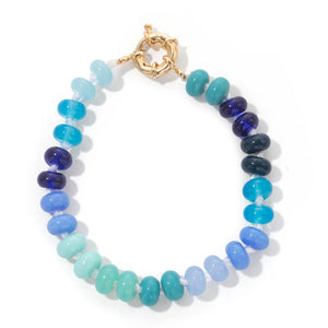 Colorful Natural Stone Bracelet Toggle Clousure Bangle