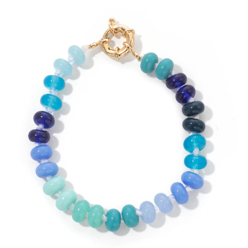 Colorful Natural Stone Bracelet Toggle Clousure Bangle