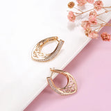 Vintage Natural Zircon Drop Earrings 585 Wedding Jewelry