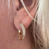 Vintage Natural Zircon Drop Earrings 585 Wedding Jewelry