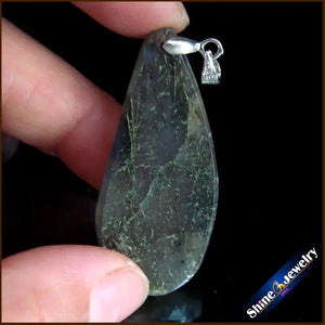 Labradorite Drop Beads Slide Pendant Necklace