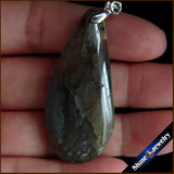 Labradorite Drop Beads Slide Pendant Necklace