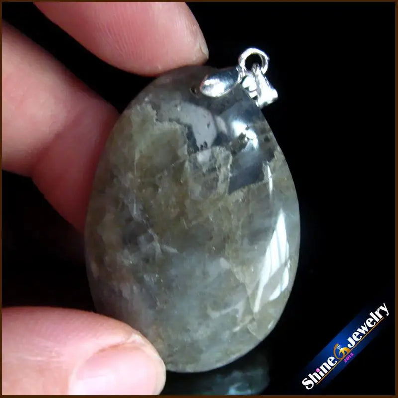 Labradorite Drop Beads Slide Necklace Pendant