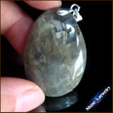 Labradorite Drop Beads Slide Necklace Pendant