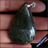 Labradorite Drop Beads Pendant Natural Stone Slide Jewelry Women FS932