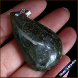 Labradorite Drop Beads Pendant Natural Stone Slide Jewelry Women FS932