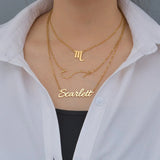 Personalized Stainless Steel Constellation Pendant Necklace