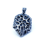 Red Eye Stone Inlaid Pendant Necklace Men's