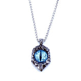 Red Eye Stone Inlaid Pendant Necklace Men's