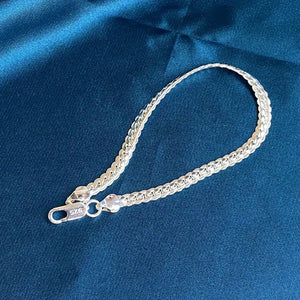 S925 6MM Full Side Chain Bracelet 8 Inches