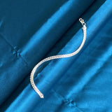 S925 6MM Full Side Chain Bracelet 8 Inches