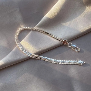 S925 6MM Full Side Chain Bracelet 8 Inches
