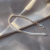 S925 6MM Full Side Chain Bracelet 8 Inches