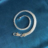 S925 6MM Full Side Chain Bracelet 8 Inches