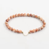 Shell Heart Bracelet Classic Stone Beaded Jewelry Gift