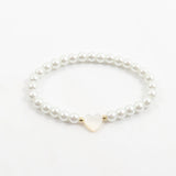 Shell Heart Bracelet Classic Stone Beaded Jewelry Gift