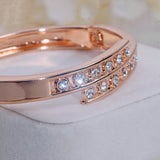 Crystal Rhinestone Cuff Bangles Wedding Jewelry Accessories