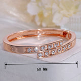 Crystal Rhinestone Cuff Bangles Wedding Jewelry Accessories