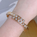 Crystal Rhinestone Cuff Bangles Wedding Jewelry Accessories