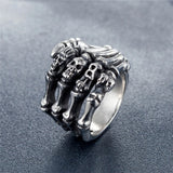 Skeleton Hand Rings Stainless Steel Biker Jewelry