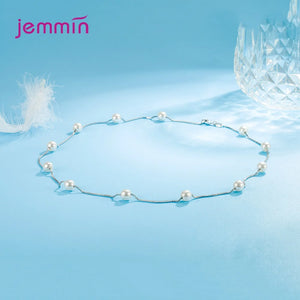 Opal Pearls 925 Silver Necklace Women Jewelry Gift