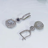 Square Shape Wedding Earrings Bridal Jewelry