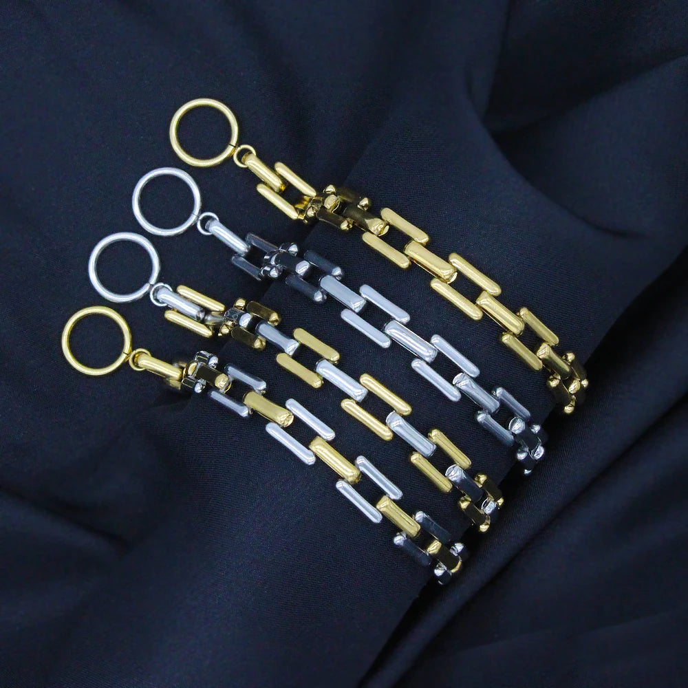 Men's Stainless Steel Punk Link Chain Bracelet