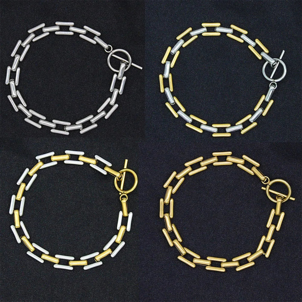 Men's Stainless Steel Punk Link Chain Bracelet