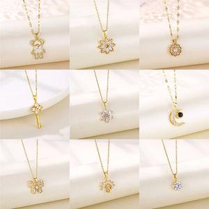 Stainless Steel Chain Necklaces For Women Wedding Jewelry