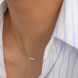 18K Plated Stainless Steel Pearl Necklace for Women