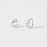 Star Clip Earrings Zircon Crystal Non Pierced Punk Jewelry