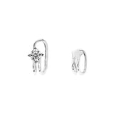 Star Clip Earrings Zircon Crystal Non Pierced Punk Jewelry