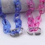 Transparent Acrylic Chain Choker Necklace Punk Party Jewelry