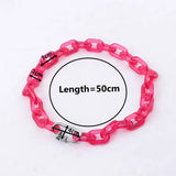 Transparent Acrylic Chain Choker Necklace Punk Party Jewelry