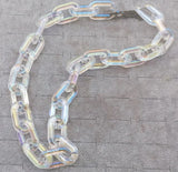 Transparent Acrylic Chain Choker Necklace Punk Party Jewelry