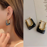 Resin Drop Earrings for Women Geometric Metal Acrylic Party Jewelry