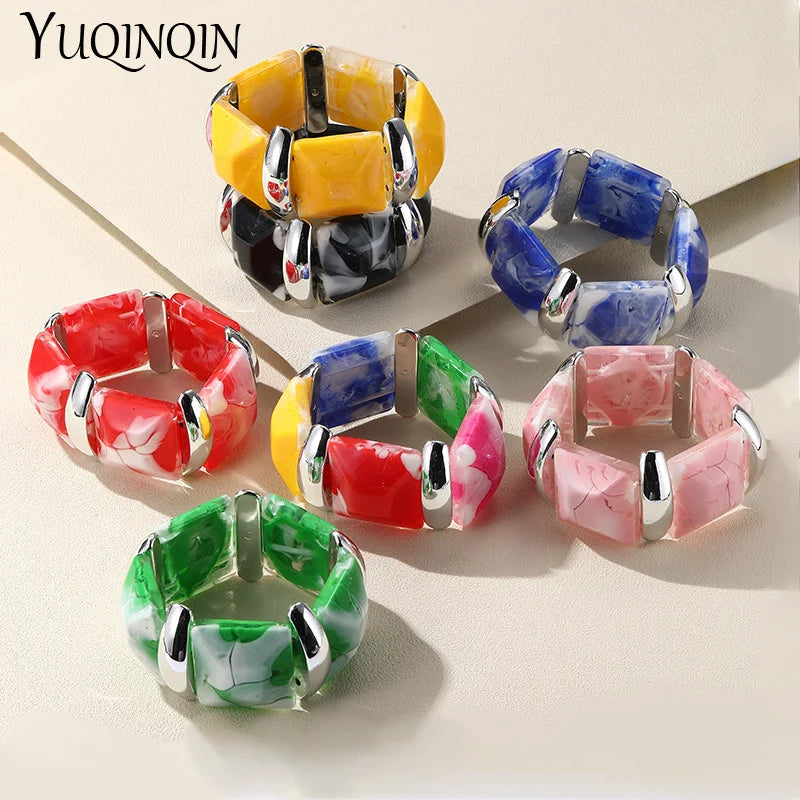 Vintage Geometric Chain Link Bracelets for Women