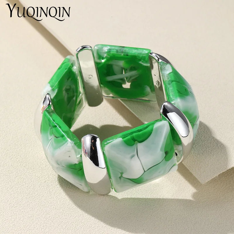 Vintage Geometric Chain Link Bracelets for Women