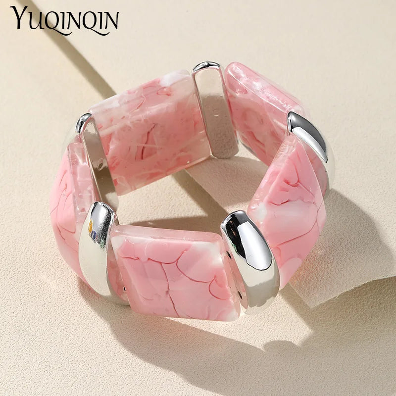 Vintage Geometric Chain Link Bracelets for Women