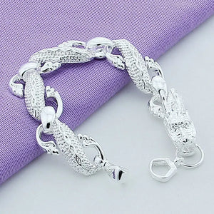Chinese Dragon Chain Bracelet for Men Jewelry Male